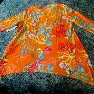 Chico’s Coral Shark bite Tunic